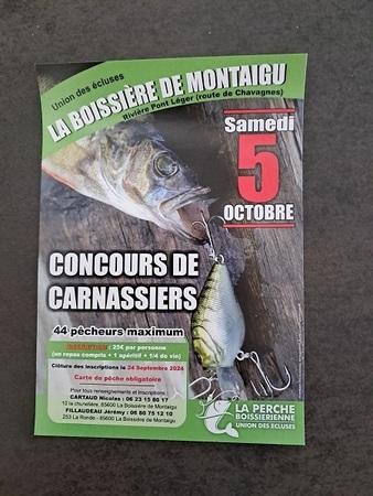 Affiche concours carnassiers pont légé