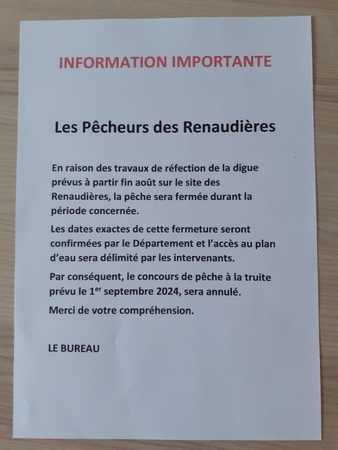 Annulation concours Renaudières